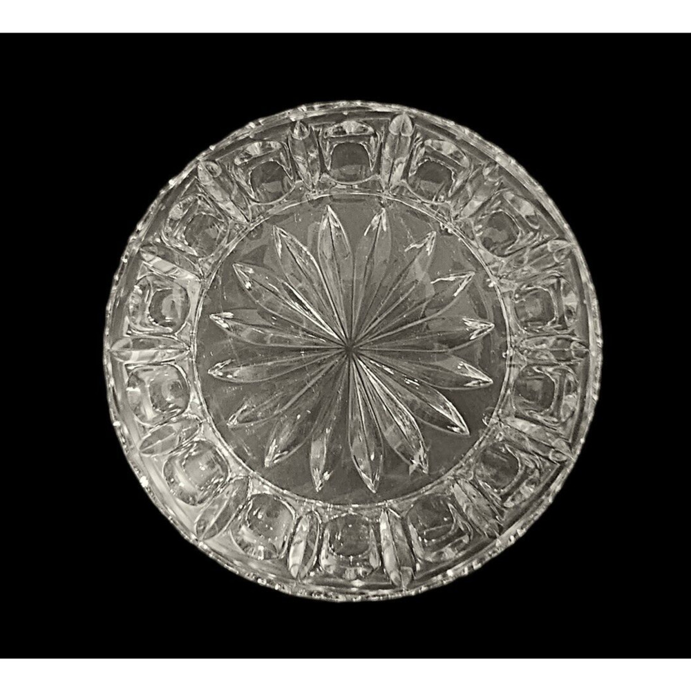 Fifth Avenue VINTAGE Crystal Bowl 6" FAIRMONT Thumbprint Scalloped JAPAN - Picture 6 of 6